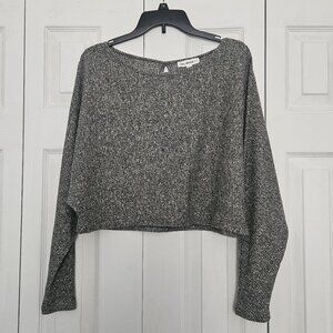Black and White Cropped Sweater Sz M